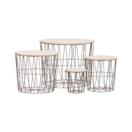 Tables basses 4 pcs Cuivre