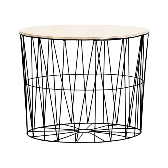 Tables basses 4 pcs Noir