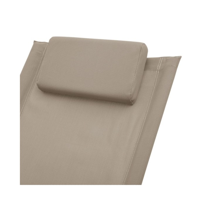 Chaise longue pour enfants Acier Taupe