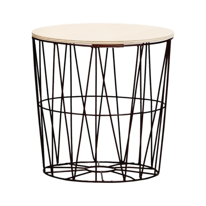 Tables basses 4 pcs Noir