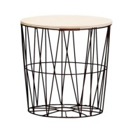 Tables basses 4 pcs Noir