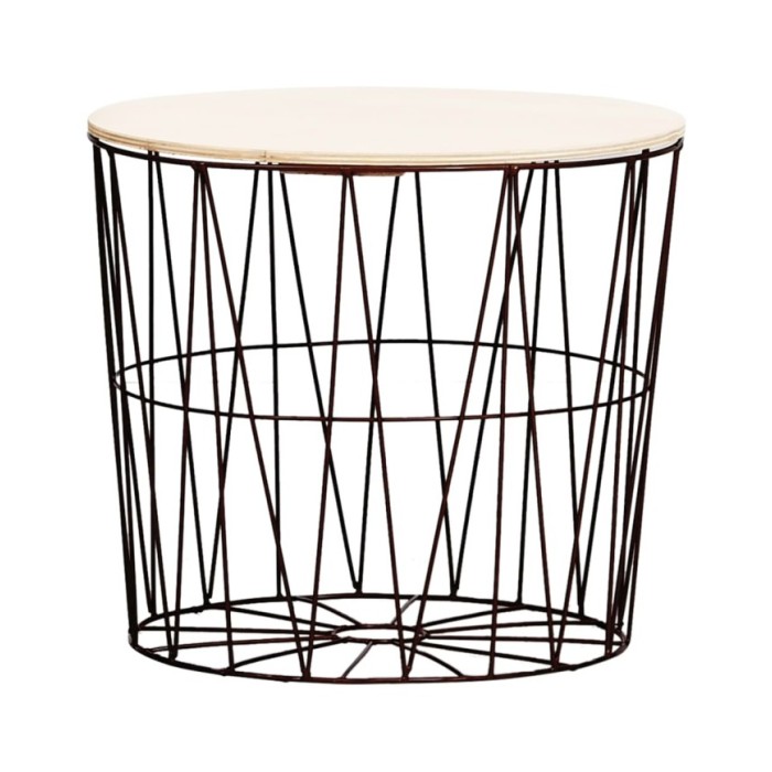 Tables basses 4 pcs Noir