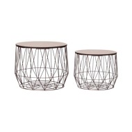 Tables basses 2 pcs Cuivre