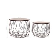 Tables basses 2 pcs Cuivre