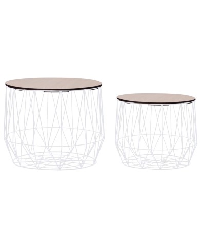 Tables basses 2 pcs Blanc