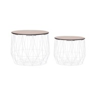 Tables basses 2 pcs Blanc