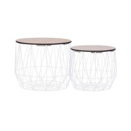 Tables basses 2 pcs Blanc