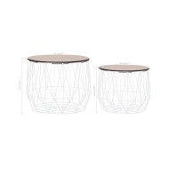 Tables basses 2 pcs Blanc
