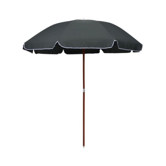 Parasol avec mât en acier 240 cm Anthracite