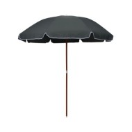 Parasol avec mât en acier 240 cm Anthracite