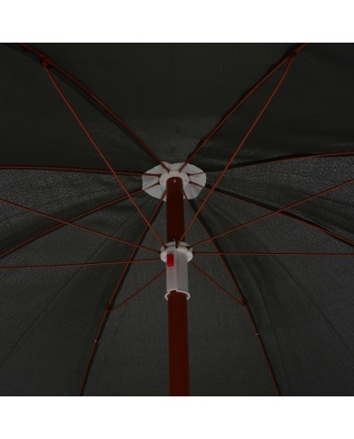Parasol avec mât en acier 240 cm Anthracite