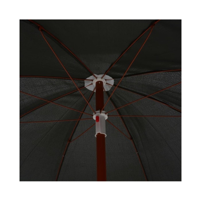 Parasol avec mât en acier 240 cm Anthracite