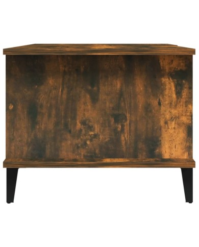 Table basse Chêne fumé 90x50x40 cm Bois d'ingénierie