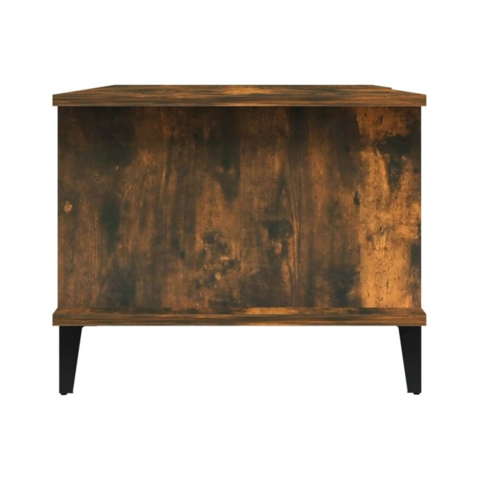 Table basse Chêne fumé 90x50x40 cm Bois d'ingénierie