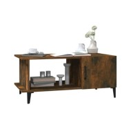Table basse Chêne fumé 90x50x40 cm Bois d'ingénierie