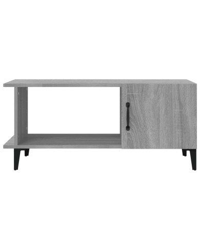 Table basse Sonoma gris 90x50x40 cm Bois d'ingénierie