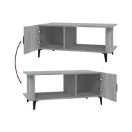 Table basse Sonoma gris 90x50x40 cm Bois d'ingénierie