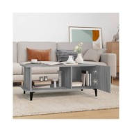 Table basse Sonoma gris 90x50x40 cm Bois d'ingénierie