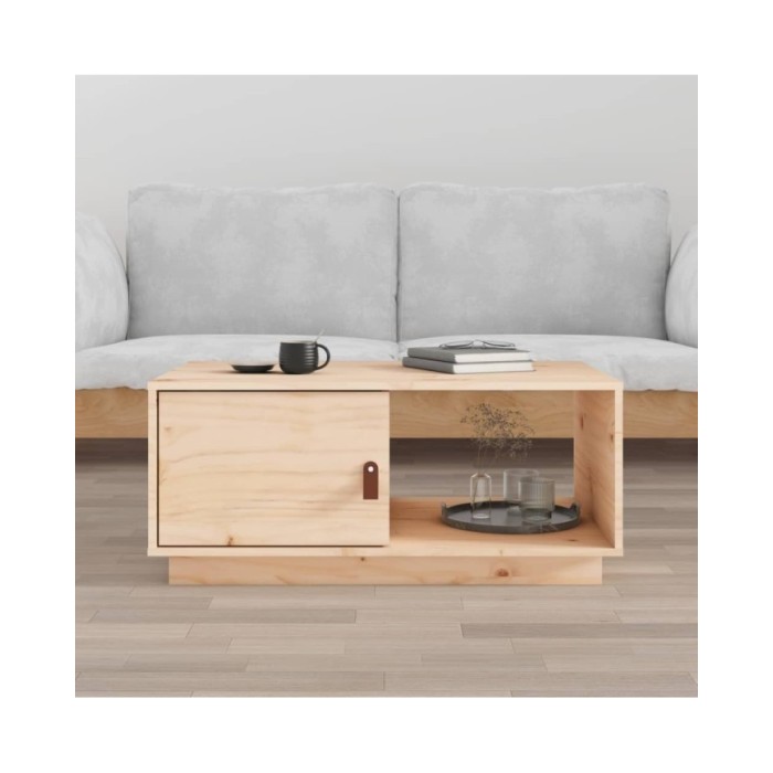 Table basse 80x50x35,5 cm Bois massif de pin