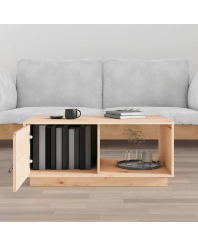 Table basse 80x50x35,5 cm Bois massif de pin