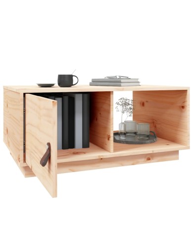 Table basse 80x50x35,5 cm Bois massif de pin
