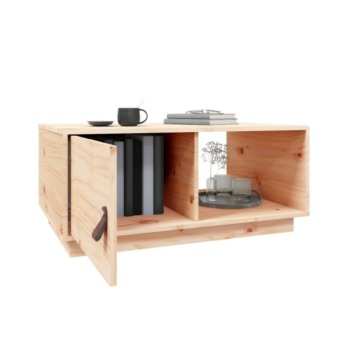 Table basse 80x50x35,5 cm Bois massif de pin