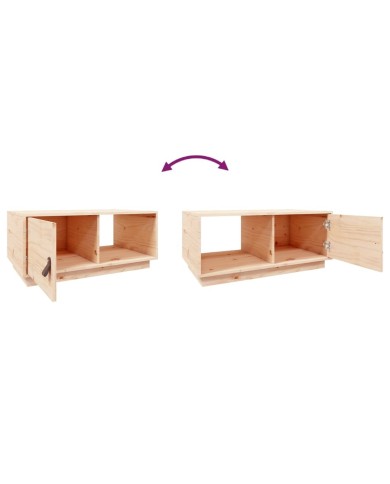 Table basse 80x50x35,5 cm Bois massif de pin