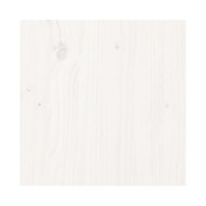 Table basse Blanc 80x50x35,5 cm Bois massif de pin
