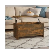 Table basse Chêne fumé 102x55,5x52,5 cm Bois d'ingénierie