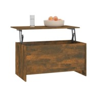 Table basse Chêne fumé 102x55,5x52,5 cm Bois d'ingénierie