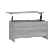 Table basse Sonoma gris 102x55,5x52,5 cm Bois d'ingénierie