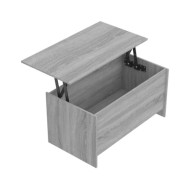 Table basse Sonoma gris 102x55,5x52,5 cm Bois d'ingénierie