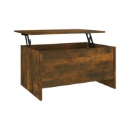 Table basse Chêne fumé 80x55,5x41,5 cm Bois d'ingénierie