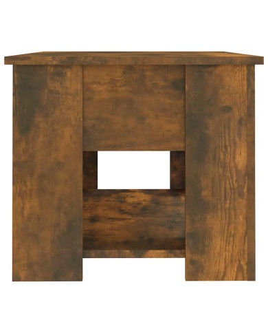 Table basse Chêne fumé 79x49x41 cm Bois d'ingénierie