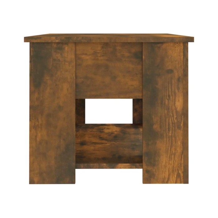Table basse Chêne fumé 79x49x41 cm Bois d'ingénierie