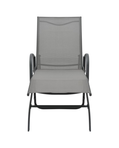 Chaise longue Acier et textilène
