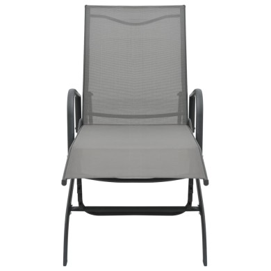 Chaise longue Acier et textilène