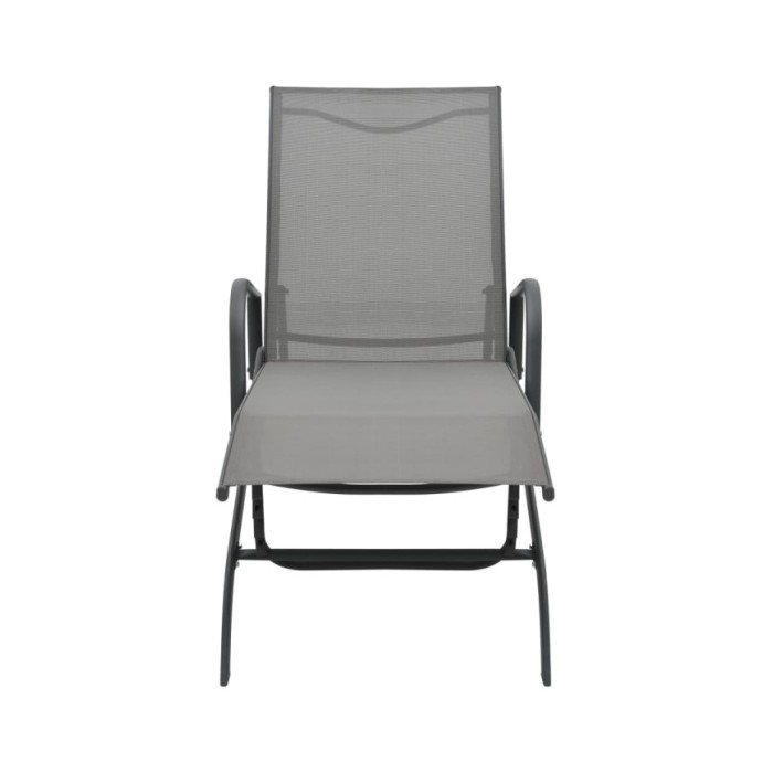 Chaise longue Acier et textilène