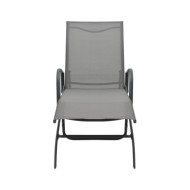 Chaise longue Acier et textilène