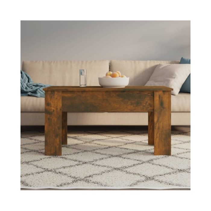 Table basse Chêne fumé 101x49x52 cm Bois d'ingénierie