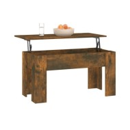 Table basse Chêne fumé 101x49x52 cm Bois d'ingénierie