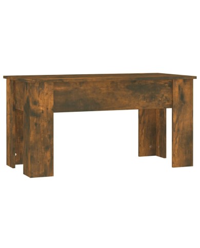 Table basse Chêne fumé 101x49x52 cm Bois d'ingénierie