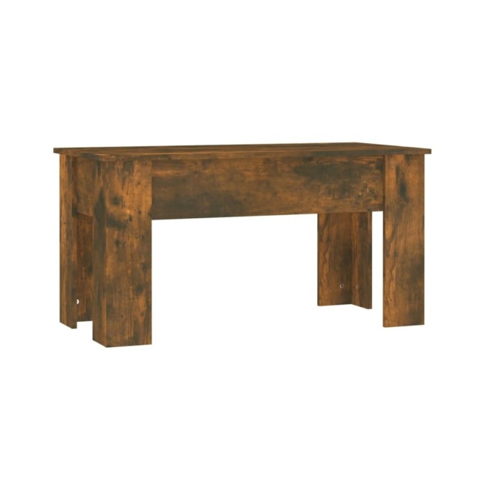 Table basse Chêne fumé 101x49x52 cm Bois d'ingénierie