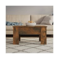 Table basse Chêne fumé 79x49x41 cm Bois d'ingénierie