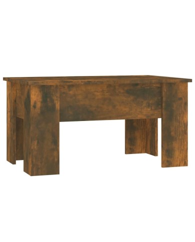 Table basse Chêne fumé 79x49x41 cm Bois d'ingénierie