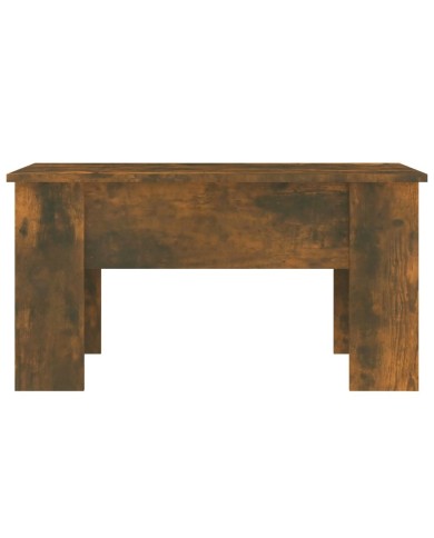 Table basse Chêne fumé 79x49x41 cm Bois d'ingénierie