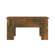 Table basse Chêne fumé 79x49x41 cm Bois d'ingénierie