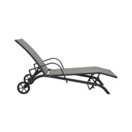 Chaise longue Acier et textilène