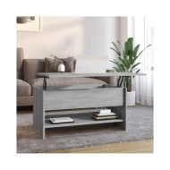 Table basse Sonoma gris 80x50x40 cm Bois d'ingénierie