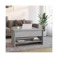 Table basse Sonoma gris 80x50x40 cm Bois d'ingénierie